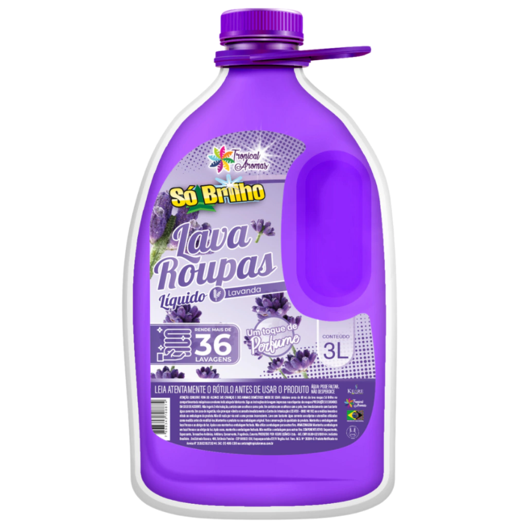 [5938833] Lava Roupas Liquido 3 Lts Tropical Aromas  - Lavanda