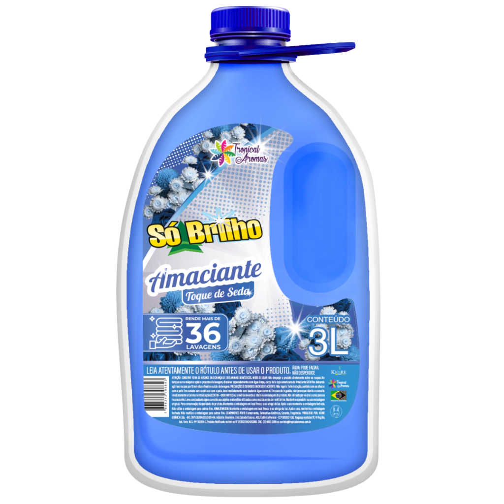 [5938792] Amaciante de Roupas 3 Lts Tropical Aromas  - Toque de Seda